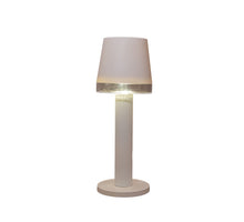 Solar table lamp with 1 LED, 8.5 x 8.5 x 21.5 cm, white