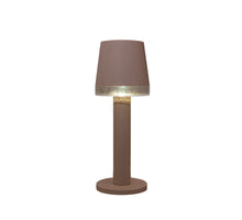 Solar table lamp with 1 LED, 8.5 x 8.5 x 21.5 cm, sand