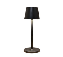 Solar table lamp with 1 LED, 11 x 11 x 31 cm, black