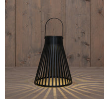 Solar pendant lamp with 1 LED, 20x20x24cm, black