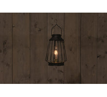 SOLAR RETRO TAFELLAMP ZWART-GOUD 18,5X27CM
