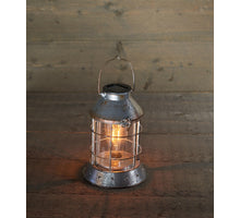 SOLAR RETRO LED FILAMENT TAFELLAMP ANTIEK ZILVER 17,5X23,5CM