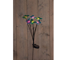SOLAR GARDEN STAKE 6 BUTTERFLIES LED 7X69CM WARM WHITE
