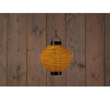 SOLAR LAMPION OKER 20CM LED WARM WIT
