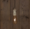 SOLAR RETRO LAMP OUD WIT  6X19,5CM