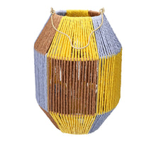 Lantern Lucera d25xh34cm ochre/lilac