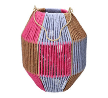 Lantern Lucera d20xh24.5cm fuchsia/lilac