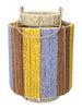 Lantern Lunara d18xh24.5cm ochre/lilac