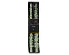 Set/2 Dinner candle wax ''tree'' white mint D2.2 H25cm