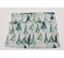 Table runner Christmas trees approx. 46x250cm green
