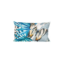 BUITENKUSSEN PALMBLAD BLAUW VLINDER 30X50CM