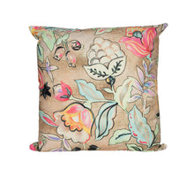 BUITENKUSSEN BLOEMEN GROEN 45X45CM