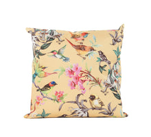 BUITENKUSSEN VOGELS GEEL 60X60CM VACUUM VERPAKT