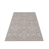 BUITENTAPIJT TAUPE-WIT 118X180CM GERECYCLED