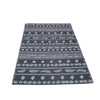 GREY-WHITE OUTDOOR CARPET 118X180CM RECYCLED