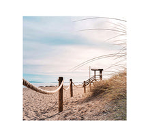 BUITEN CANVAS 58X58CM STRAND/ TOUW AFSCHEIDING