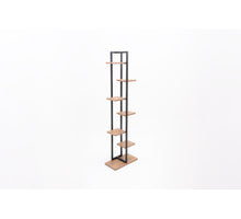 Staand plantenrek metaal met planken 43x22x150cm KD
