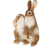 KONIJN MOEDER MET KIND POLYSTONE 28,5X17,5X13,5CM