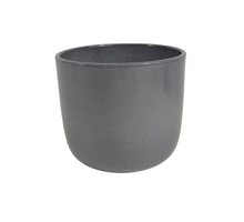 Pot Boule graniet grijs glans 18cm