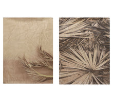 Painting paper ccolor with palm print 2ass natural 90x120cm