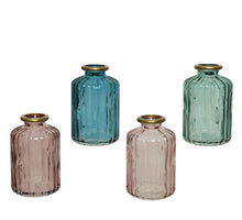 Bottle glass 4 colors assorted H10 D6,2cm