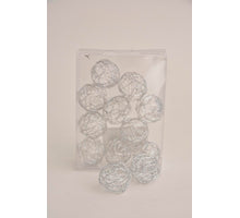 Draht Kugel 3cm (12 St.) silber