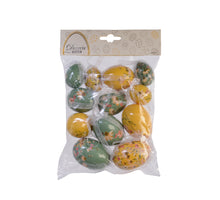 Pbh a 12 Ei foam mix assortie geel/groen H6 D4cm