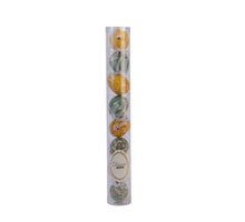 Koker a 8 Ei foam mix assortie geel/groen H5 D3cm
