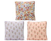 Cushion polyester 3 color assorted multi 45x45x3cm