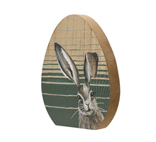 MDF egg with rabbit print, gray L.2cm x W.12.5cm x H.15cm