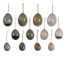 Bag of 12 Egg foam mix ''marble look'' H.6cm D.4cm