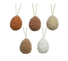 Egg polyester 5 colors assorted H8 D5.5cm