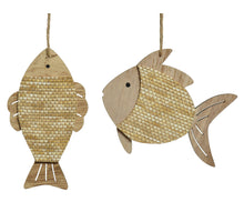 Fish plywood 2 pieces assorted natural 7.5x0.5x11.5cm