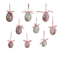 Bag of 12 Egg foam mix ''flowers easter'' H.6cm D.4cm