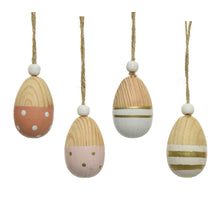 Ei hout 4 assortie H6 D3,7cm