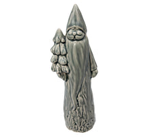 Kerstman keramiek grijs 32cm