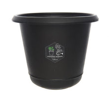 plastic flower pot black dia11x10cm