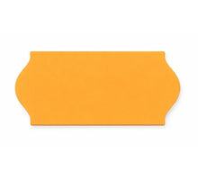 Prijsetiketten 26x12 mm, fluor oranje, permanent 1500