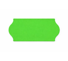 Prijsetiketten 26x12 mm, fluor groen, permanent 1500
