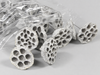 Lotus 3-5cm on wire 10cm white-wash 100pcs