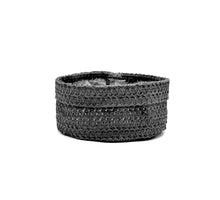 Sizo knitted paper scale black Ø 20 H10 cm