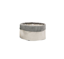 Sizo paper scale grey with suede edge Ø 20 H10 cm