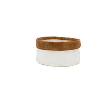 Sizo paper scale white with leather edge Ø20 H10cm