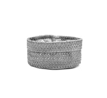 Sizo knitted paper scale grey Ø 20 H10 cm