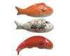 Fish porcelain 3 assorted colors L.16.5cm x W.4.5cm x H.6cm