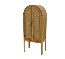 Cabinet teakwood indoor natural 50x33x118cm