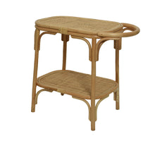 Side table rattan indoor natural 38x60x65cm