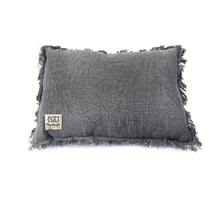Cushion Denim-Grey with filling 30x45cm gray denim