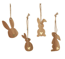 Hanger acacia 4ass L.4.5cm x W.0.6cm x H.10cm