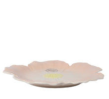Dinerbord dolomiet roze/kleur L.28cm x W.28cm x H.3cm